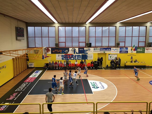 NBA比賽籃球館專用運動木地板——凱潔地板