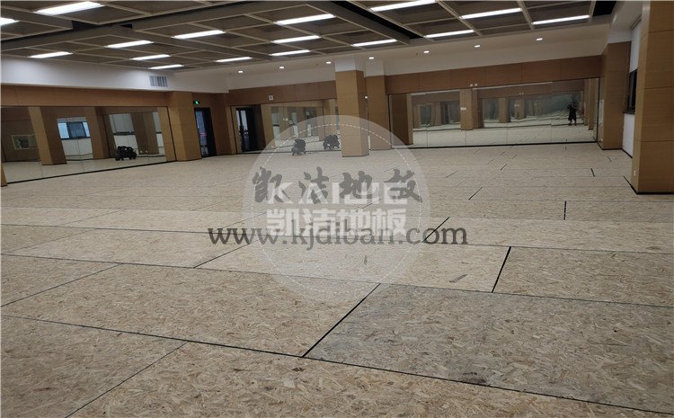 凱潔杭州高級中學錢江校區形體房木地板項目-凱潔體育木地板廠家