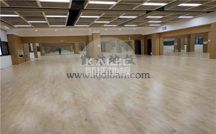 凱潔杭州高級中學錢江校區形體房木地板項目-凱潔體育木地板廠家